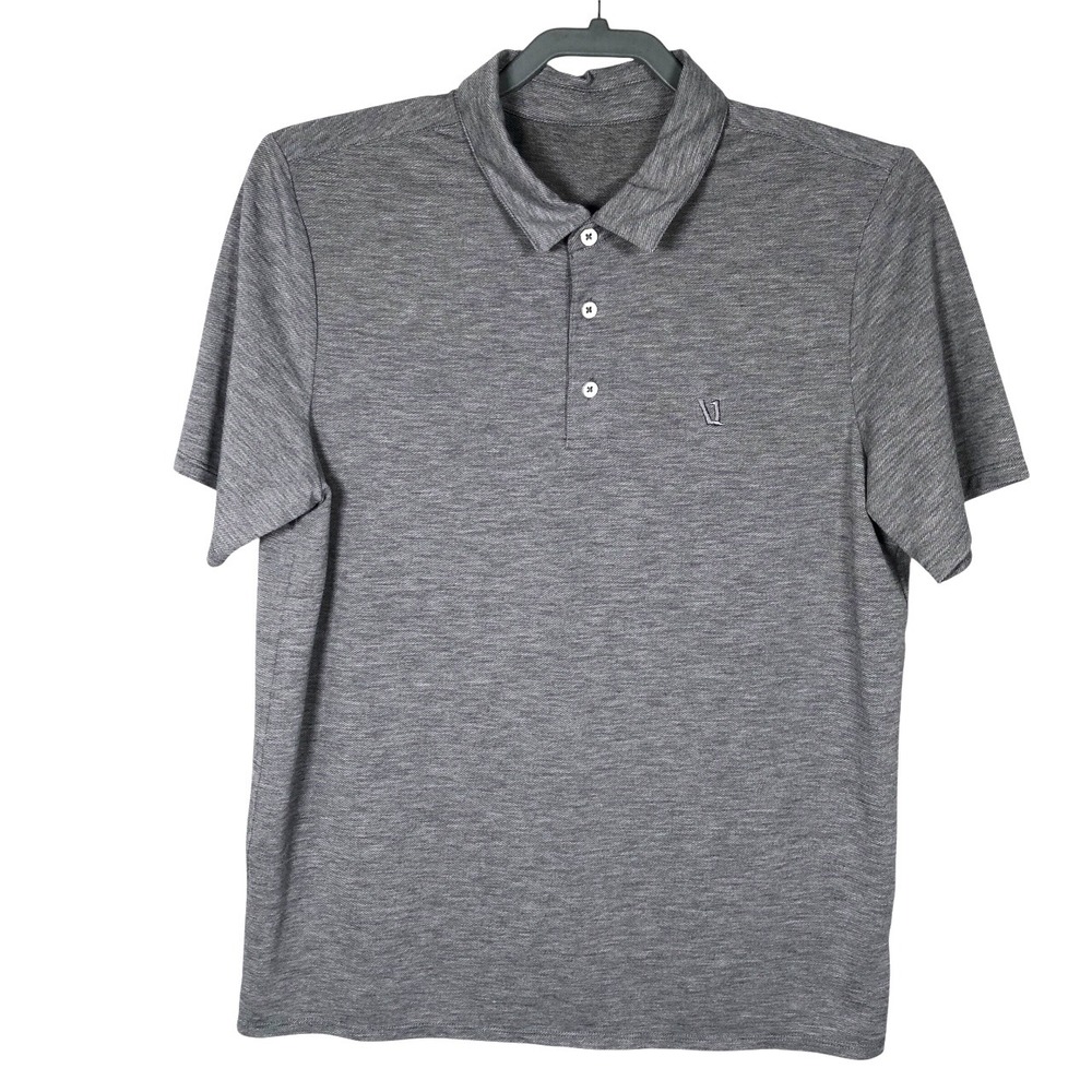 Vuori Gray Heather Performance Polo